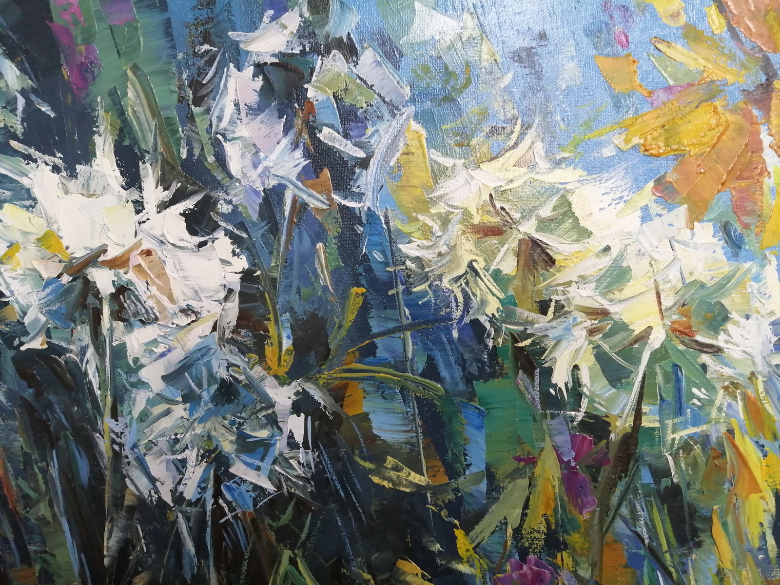 Oil painting Dandelions Vadim Os'onov - 3