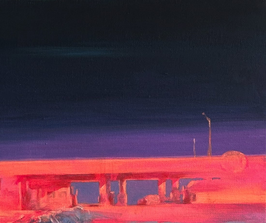 Oil landscape painting Outside Ivan T. - 9