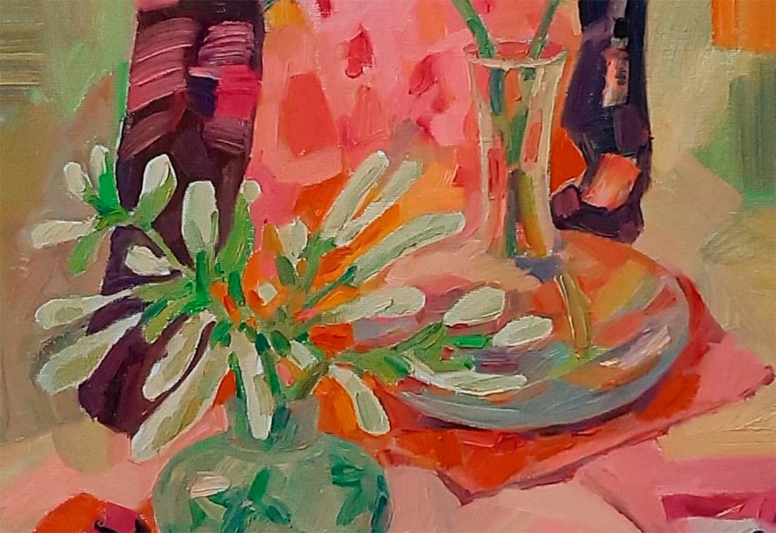 Abstract Oil painting End of summer Tetyana Shulyak - 6