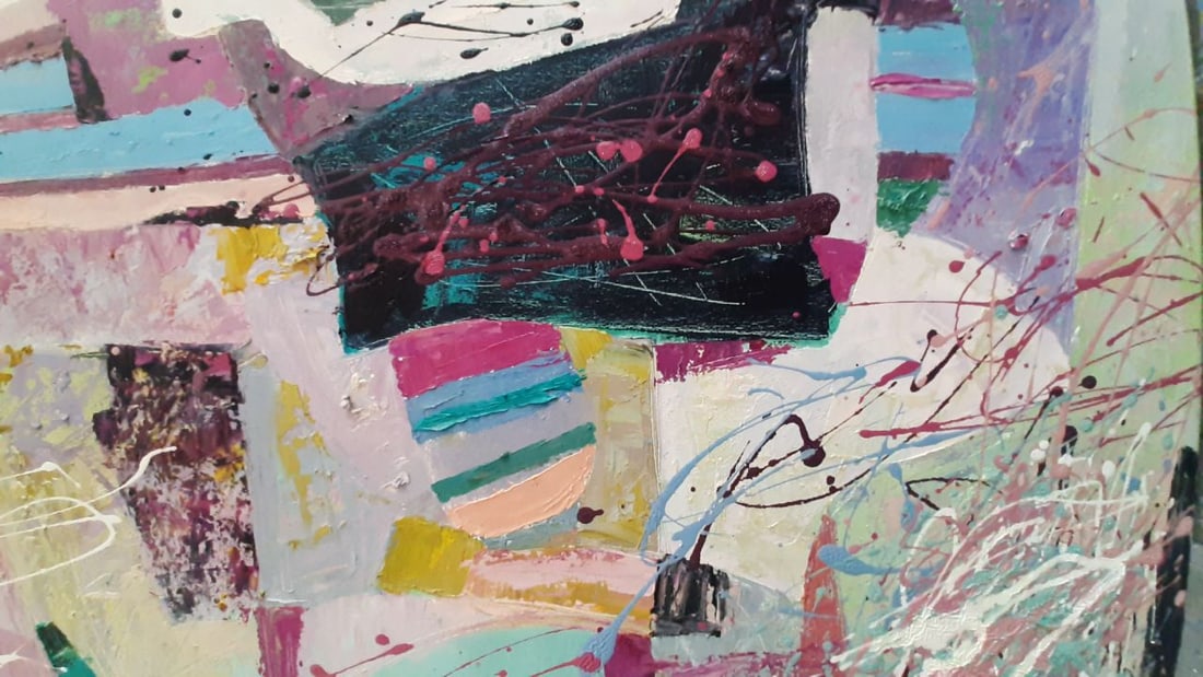 Abstract Oil painting Just a game Tetyana Shulyak - 2