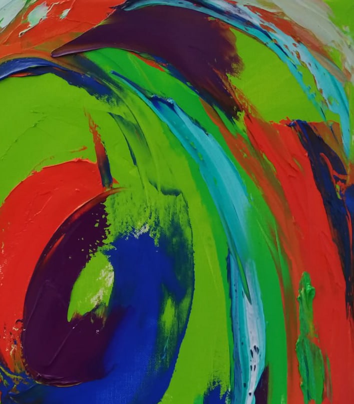 Abstract Oil painting Universe Nina L - 3