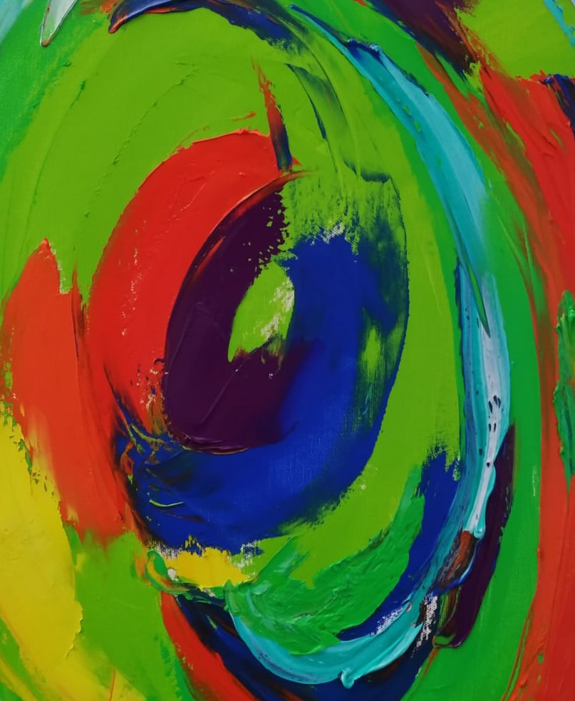 Abstract Oil painting Universe Nina L - 8