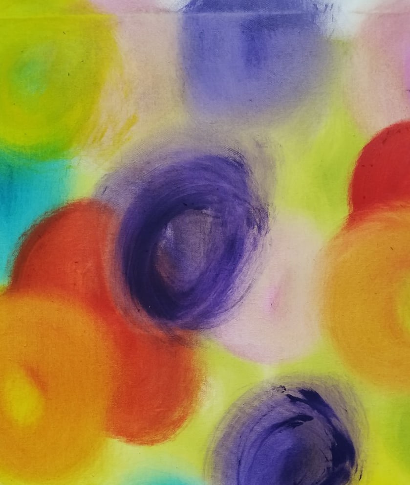 Abstract Oil painting Colored dreams Nina L - 7