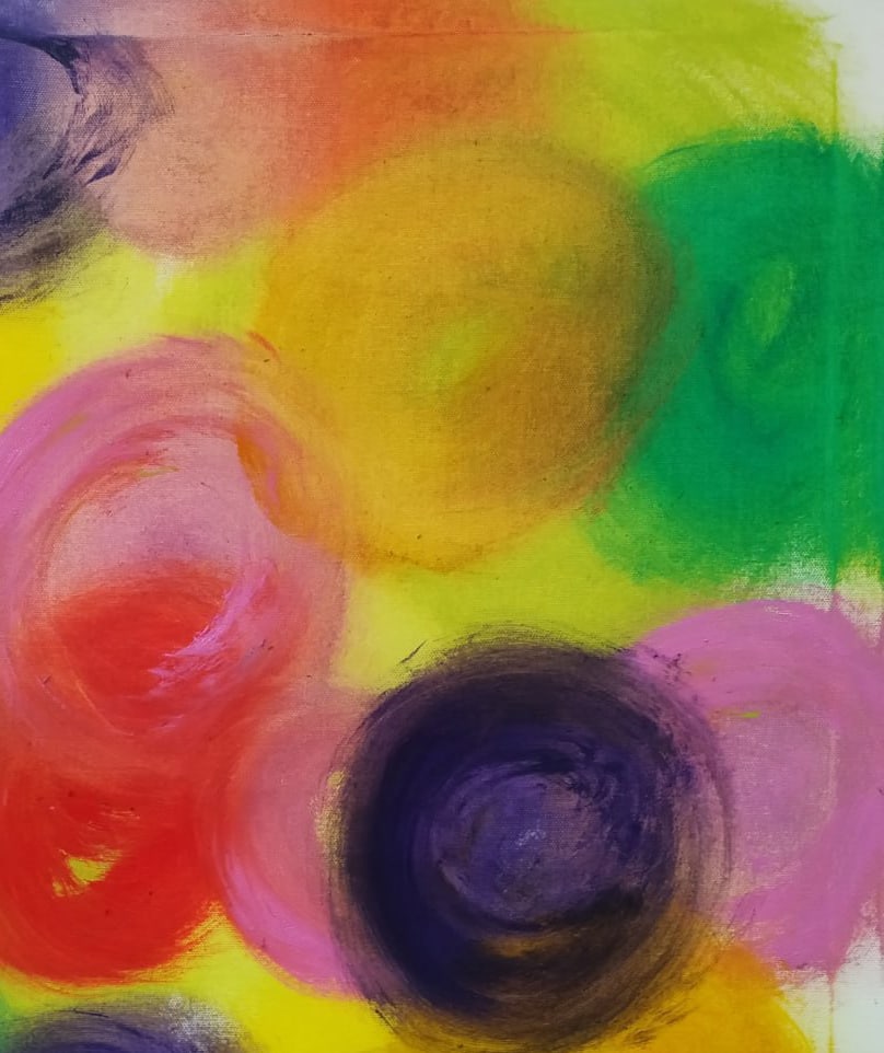 Abstract Oil painting Colored dreams Nina L - 3