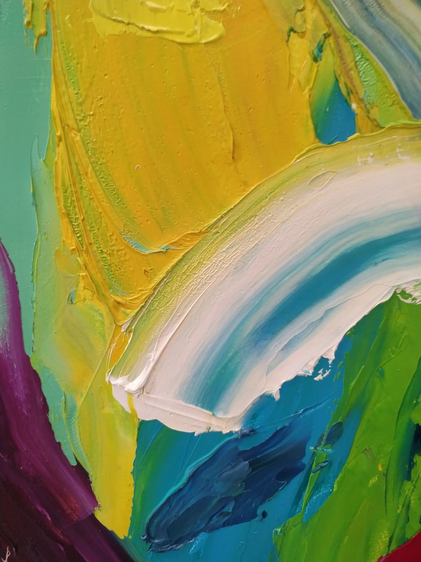 Abstract Oil painting sleep Nina L - 3