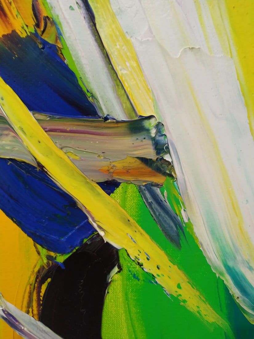 Abstract Oil painting Flow Nina L - 5