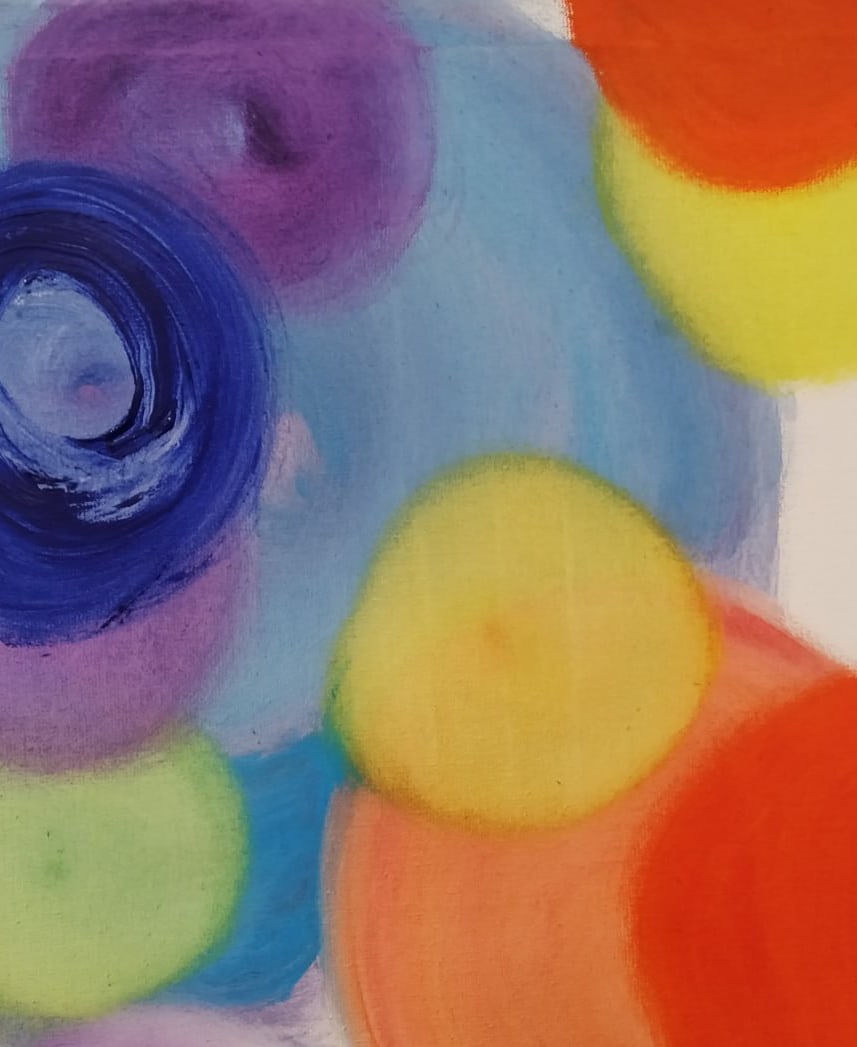 Abstract Oil painting Colored dreams Nina L - 7