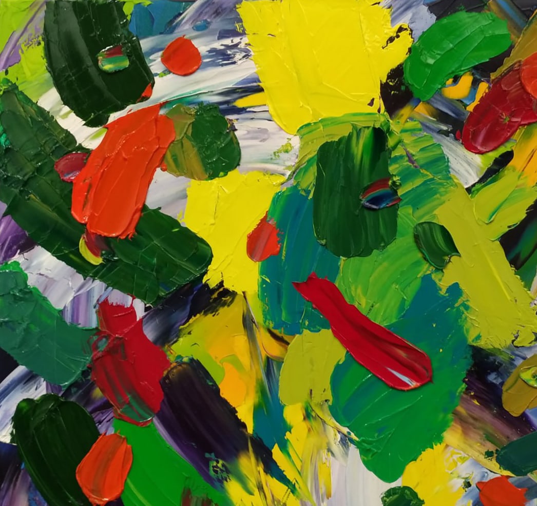 Abstract Oil painting Summer Nina L - 2