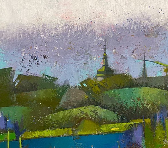 Abstract Oil painting Summer weekend Oksana Kyrylenko - 2