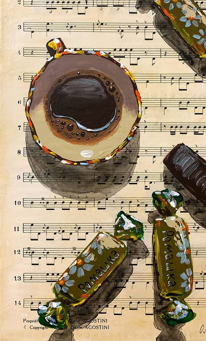 Acrylic painting Sweet Melody Olena Klimenko - 4