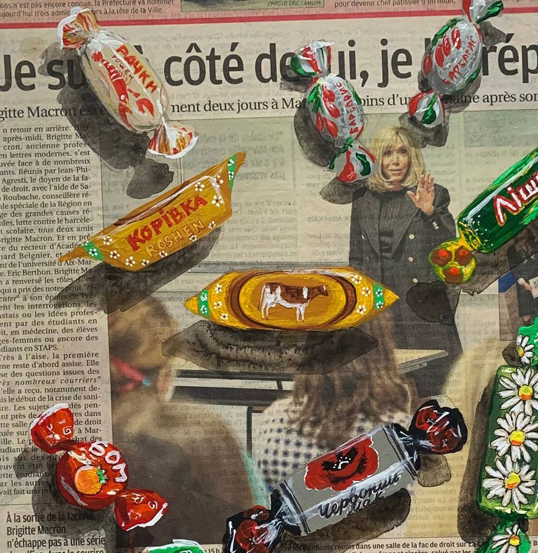 Acrylic painting Sweet News Olena Klimenko - 2