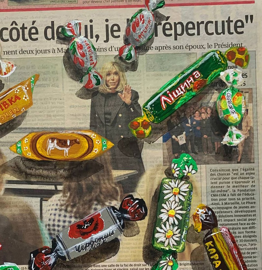 Acrylic painting Sweet News Olena Klimenko - 3