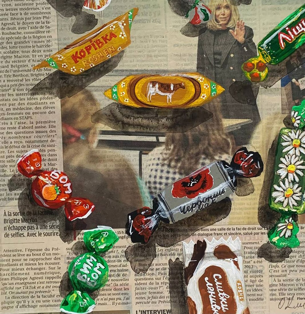 Acrylic painting Sweet News Olena Klimenko - 4