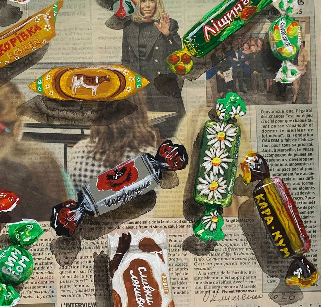 Acrylic painting Sweet News Olena Klimenko - 5