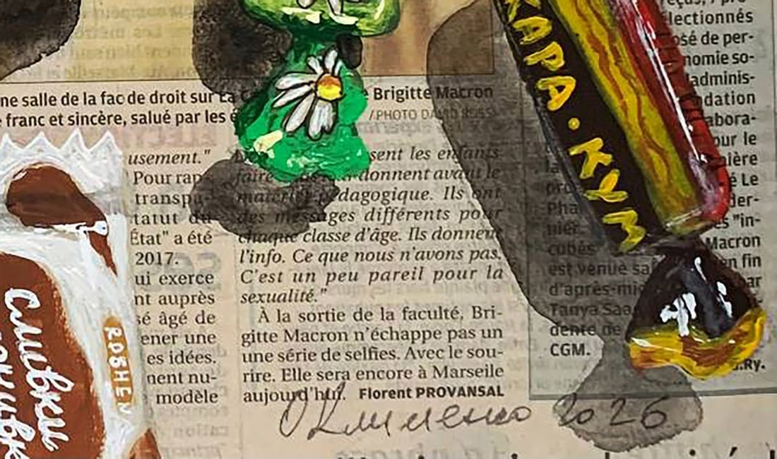 Acrylic painting Sweet News Olena Klimenko - 6