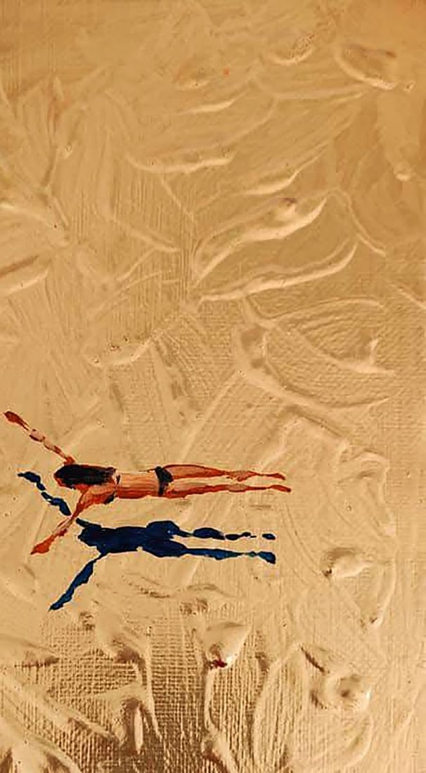 Acrylic painting Golden Pool Olena Klimenko - 3