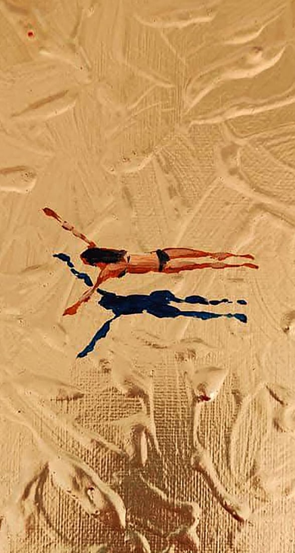 Acrylic painting Golden Pool Olena Klimenko - 6