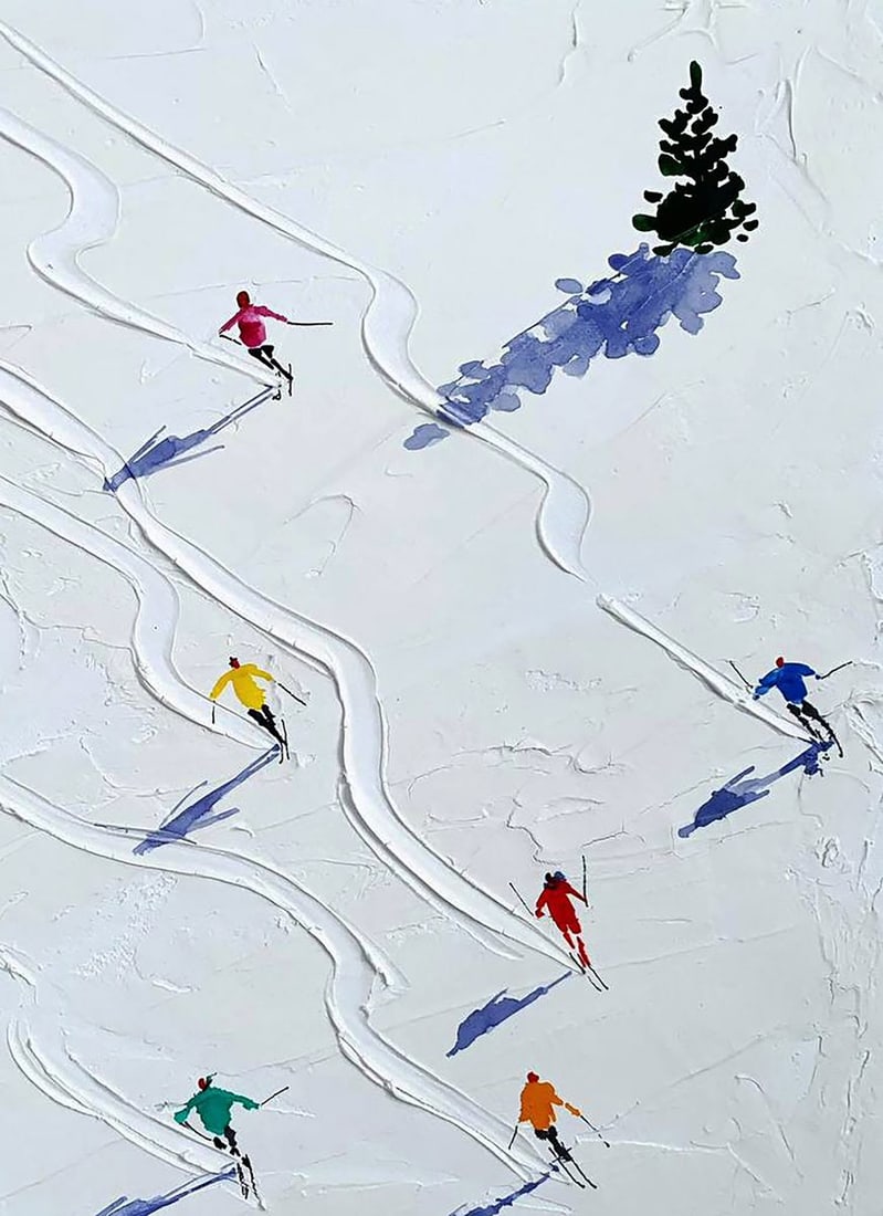 Watercolor painting Mountain Symphony Olena Klimenko - 3