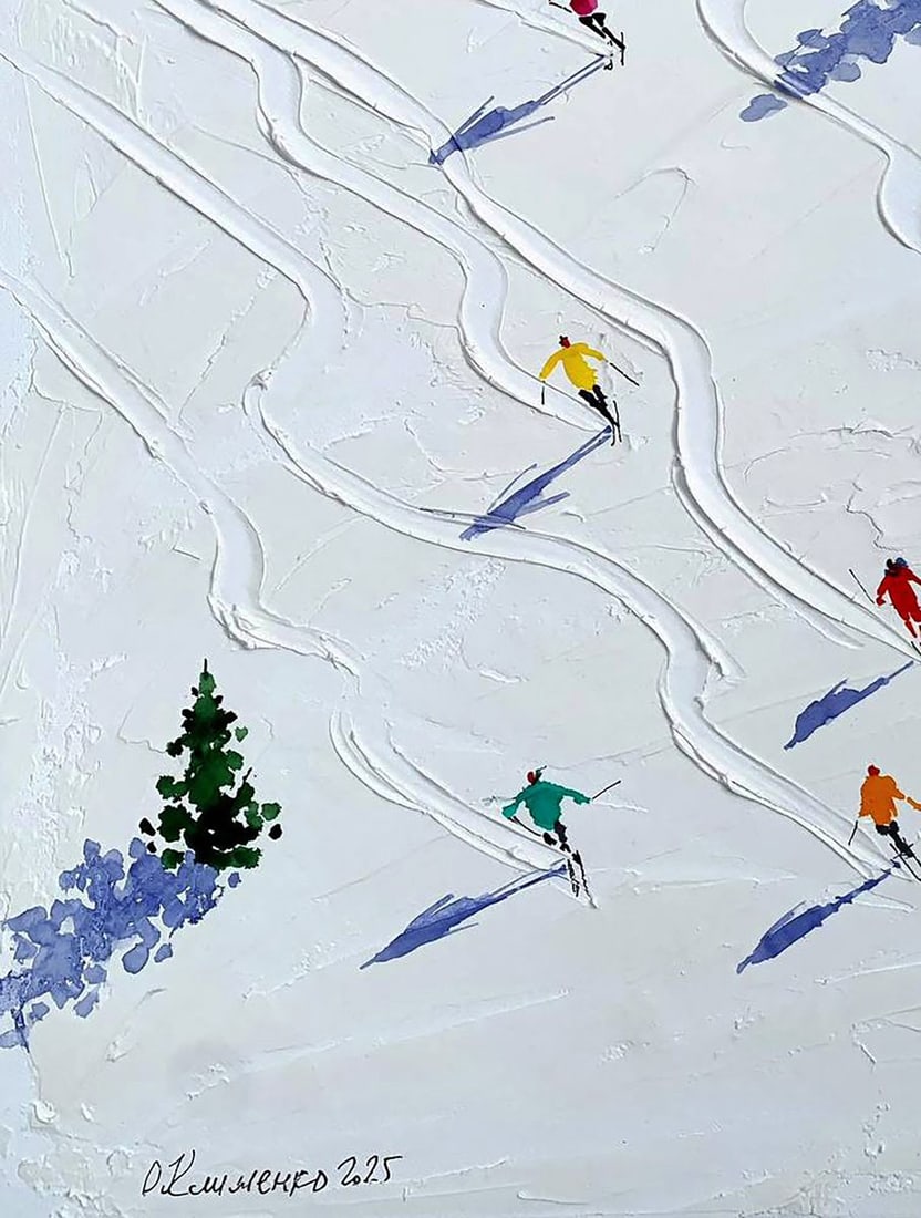 Watercolor painting Mountain Symphony Olena Klimenko - 4