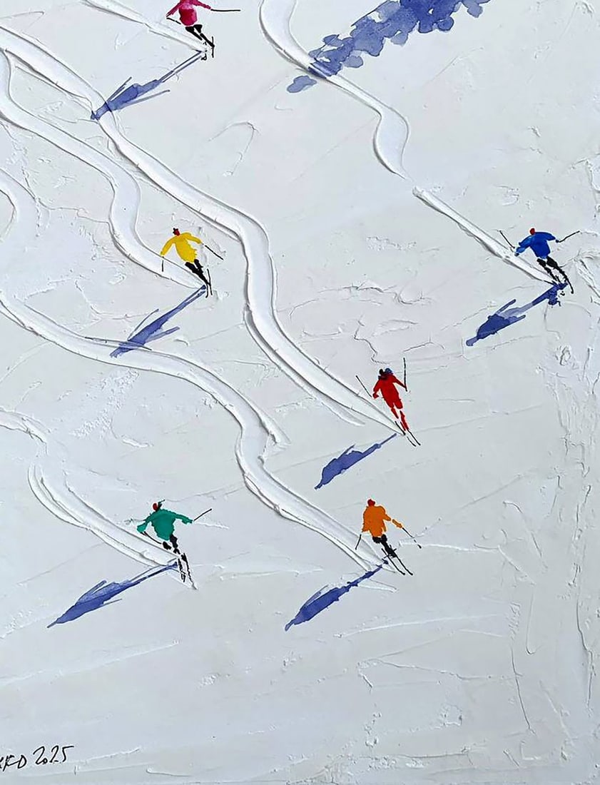 Watercolor painting Mountain Symphony Olena Klimenko - 5
