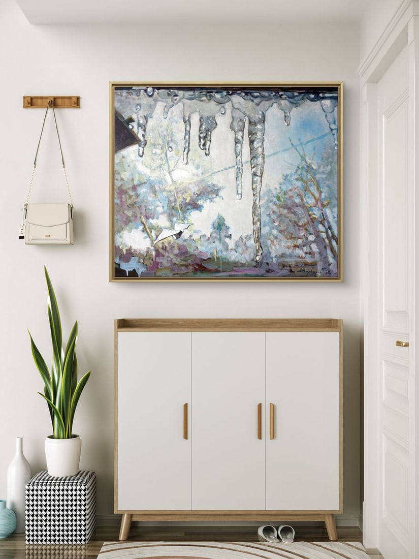 Oil painting Thawed Spring Anatoly Varvarov - 3