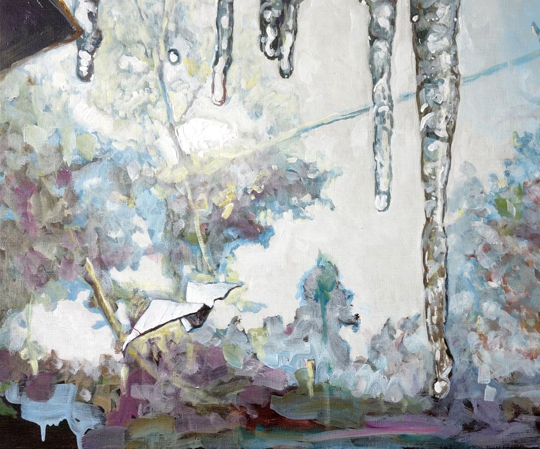 Oil painting Thawed Spring Anatoly Varvarov - 6