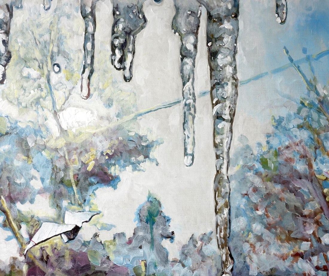 Oil painting Thawed Spring Anatoly Varvarov - 8