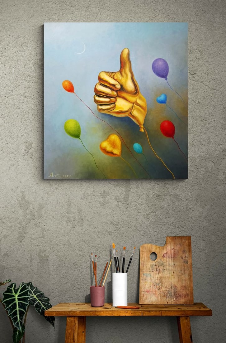 Oil painting Golden Like Sergey Voichenko - 2