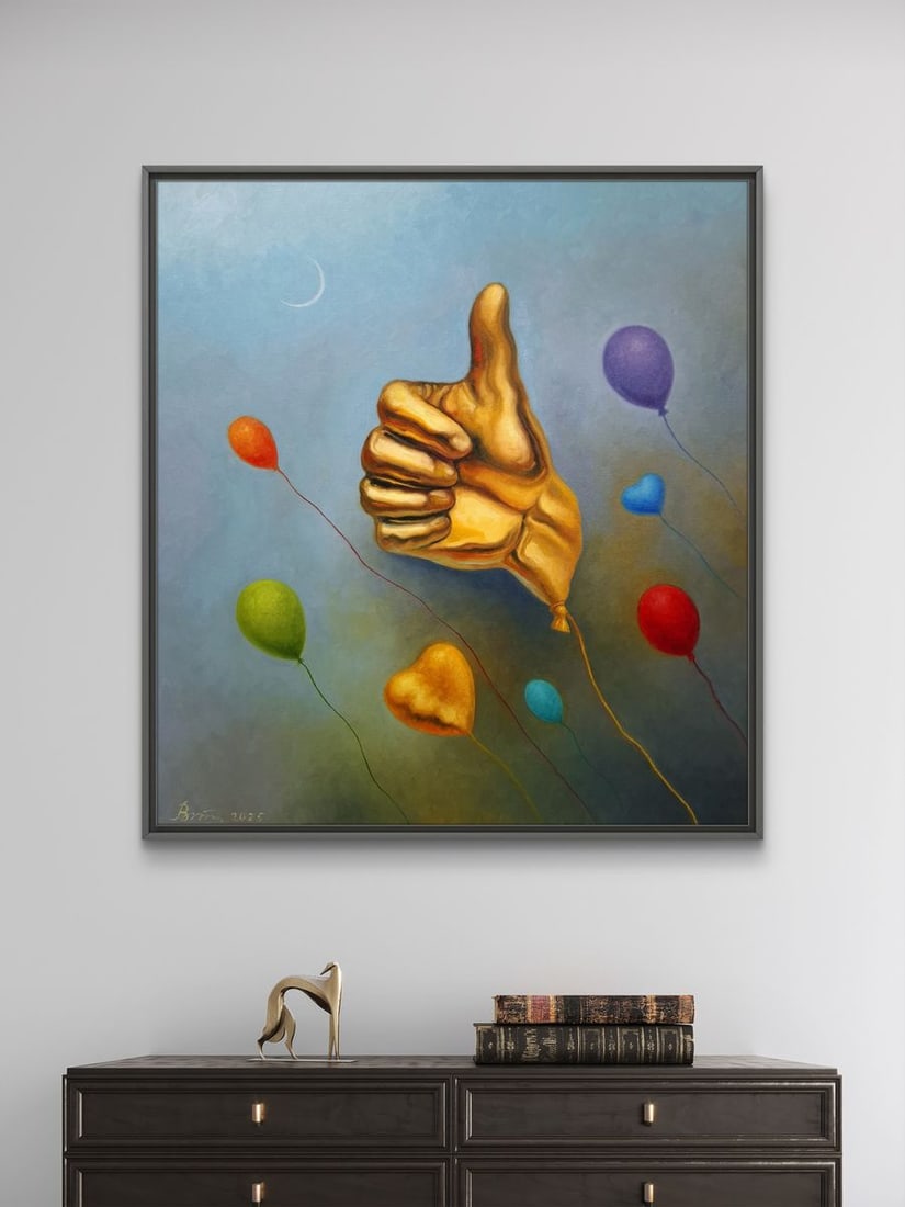 Oil painting Golden Like Sergey Voichenko - 3