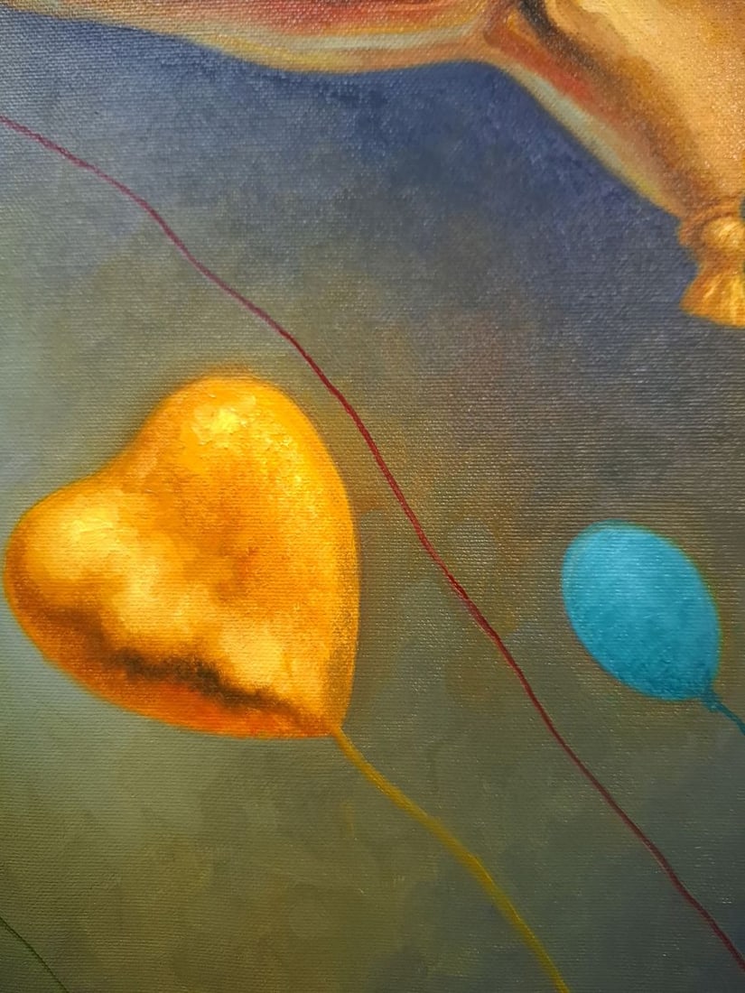 Oil painting Golden Like Sergey Voichenko - 6