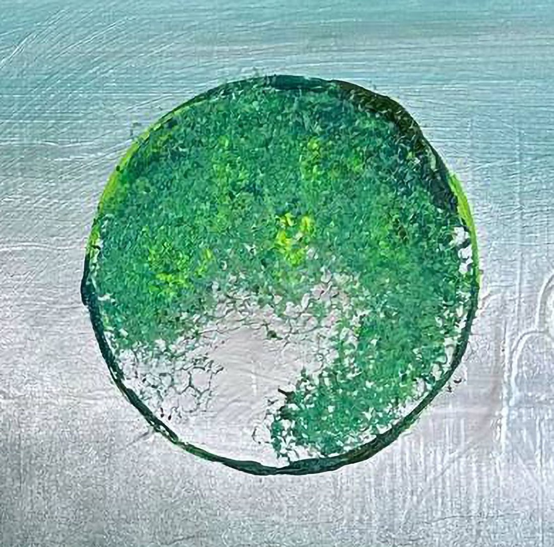 Acrylic painting Mint Moon Olga Melezhik - 8