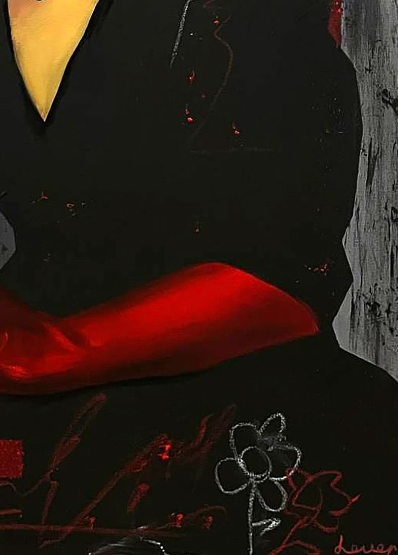 Acrylic painting To love a woman or run away Maksym Newskulenko - 7