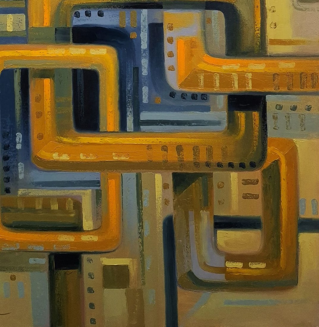 Oil painting Interaction Sergey Voichenko - 6
