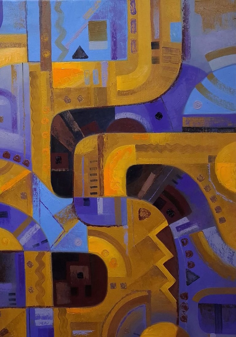 Oil painting Light lines Sergey Voichenko - 5