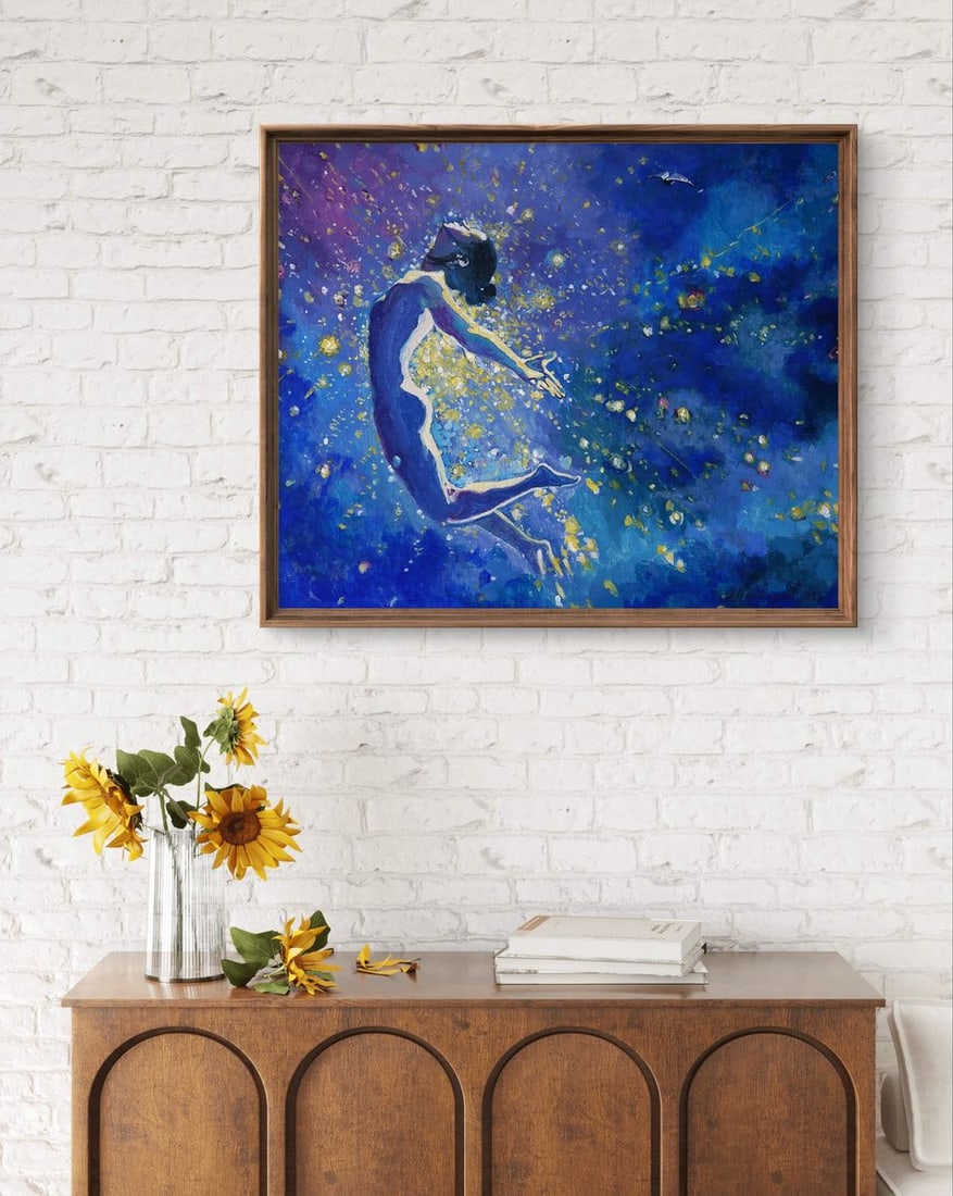 Acrylic painting Flight to the dream Anatoly Varvarov - 2