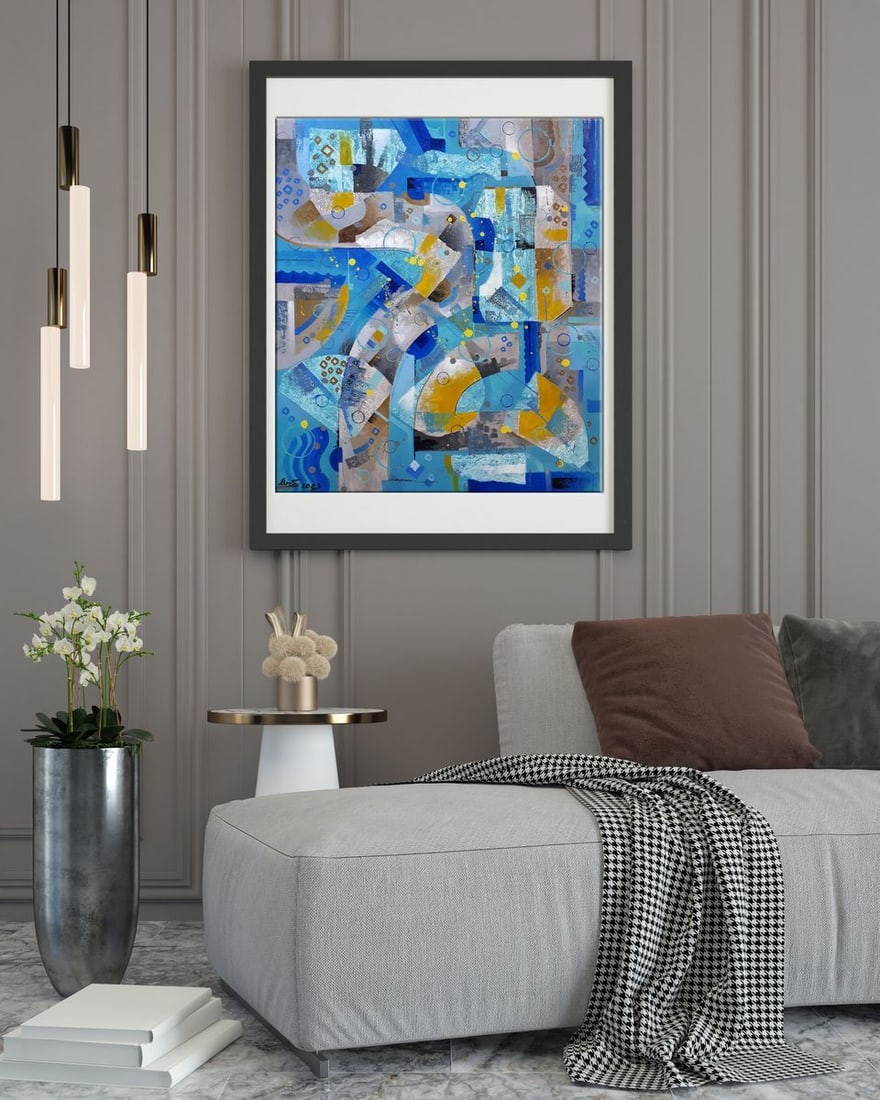 Oil painting Blue python Sergey Voichenko - 3