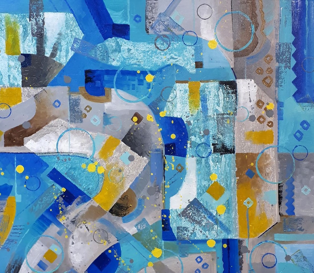 Oil painting Blue python Sergey Voichenko - 5