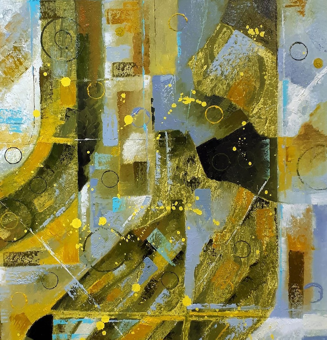 Oil painting Green line Sergey Voichenko - 5