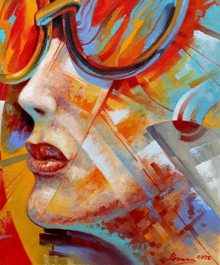 Oil painting Jazz Glasses Sergey Voichenko - 7