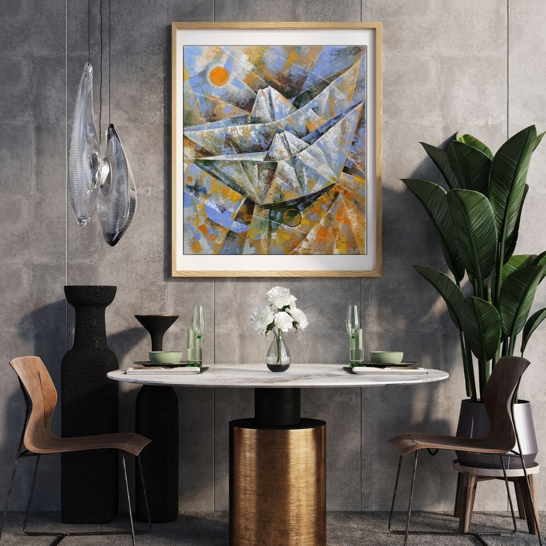 Oil painting Paper storm Sergey Voichenko - 3