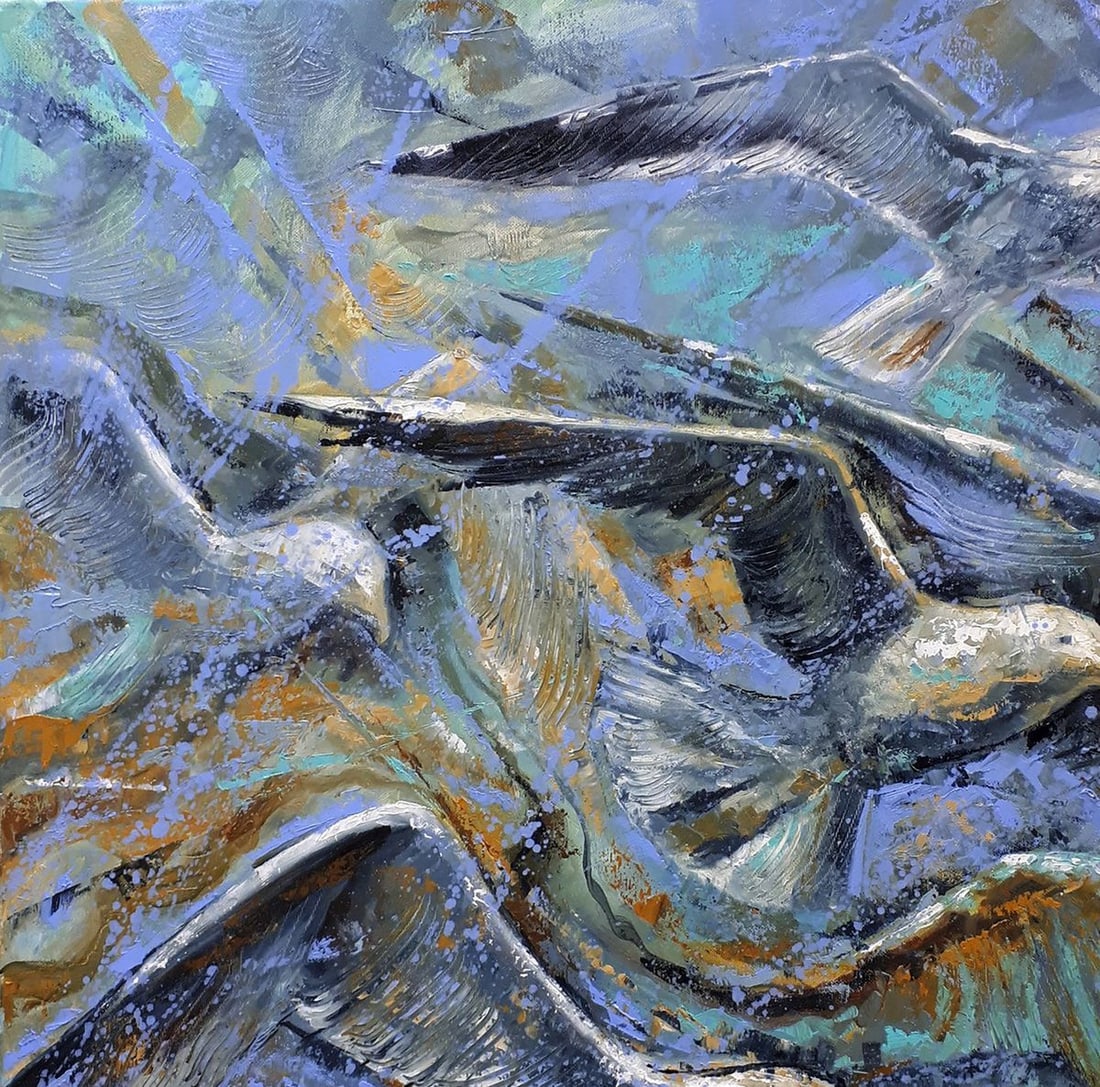 Oil painting Sea birds Sergey Voichenko - 4