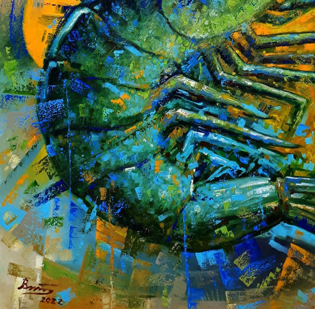 Oil painting Shrimp Sergey Voichenko - 6