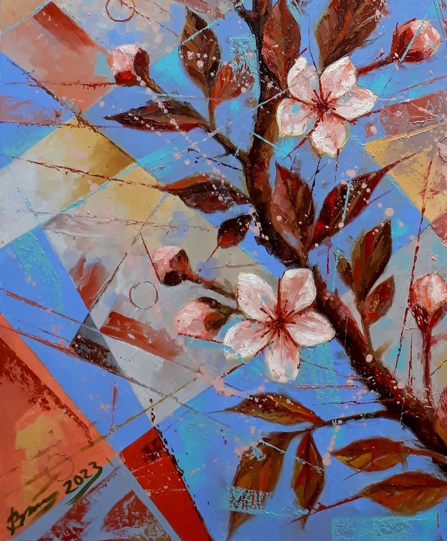 Oil painting Spring tree Sergey Voichenko - 6