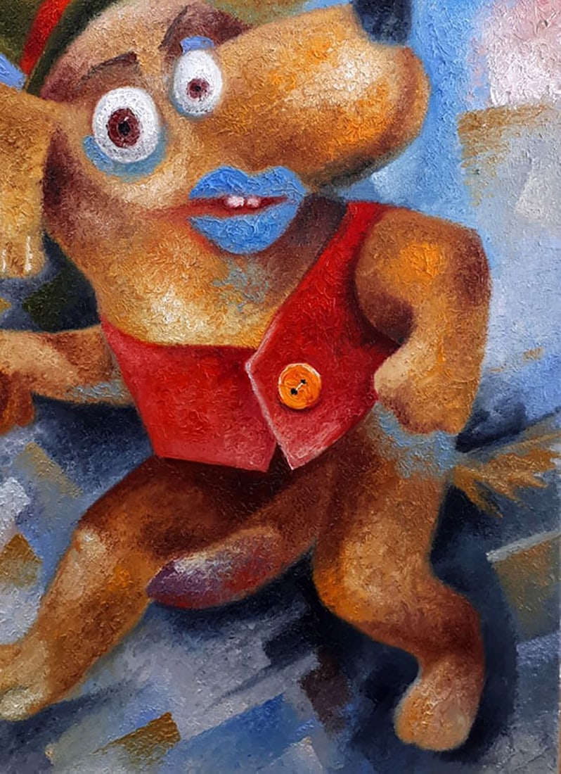 Oil painting Spring dog Sergey Voichenko - 7