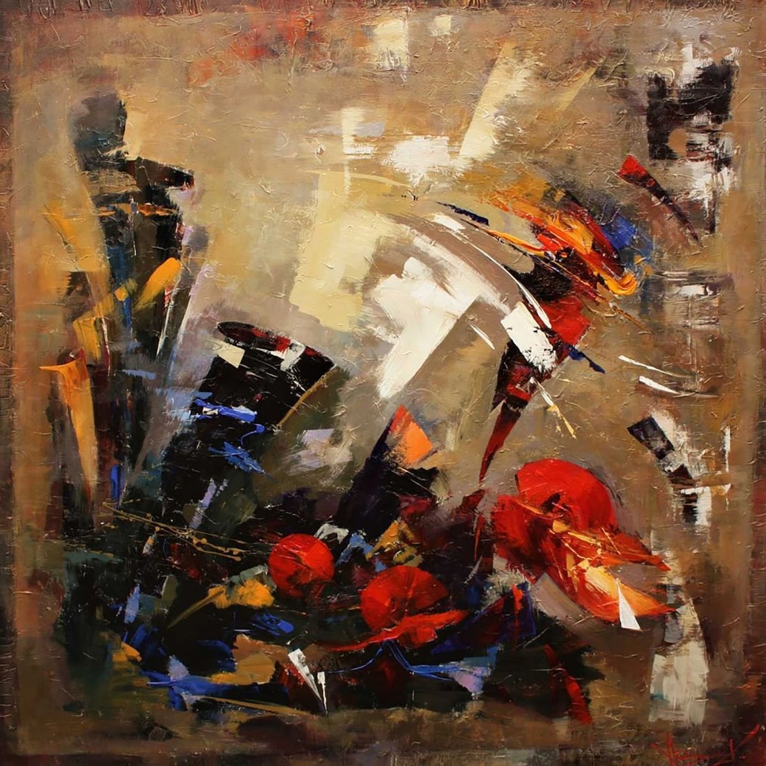 Oil painting Autumn sigh Valentina Alekseevna Kozyar: Title: Oil painting Autumn sigh Valentina Alekseevna Kozyar Description: NoKoz 6 *** ABOUT THIS PAINTING *** * TITLE: "Autumn sigh" * ARTISTS: Valentina Alekseevna Kozyar * SIZE: 150x150