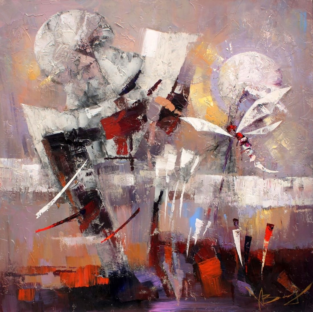 Oil painting Dragonfly Valentina Alekseevna Kozyar: Title: Oil painting Dragonfly Valentina Alekseevna Kozyar Description: NoKoz 11 *** ABOUT THIS PAINTING *** * TITLE: "Dragonfly" * ARTISTS: Valentina Alekseevna Kozyar * SIZE: 100x100 cm/'39.37x39.37
