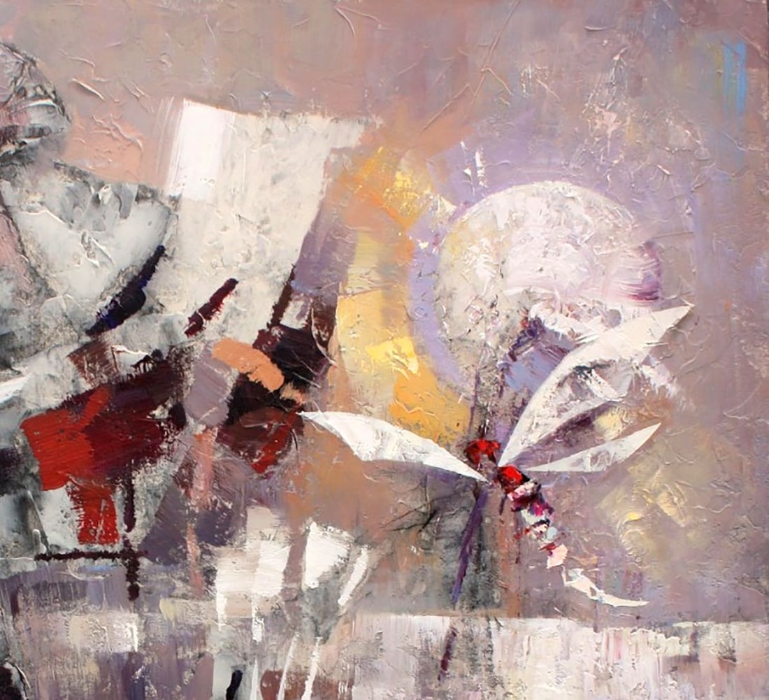 Oil painting Dragonfly Valentina Alekseevna Kozyar - 5
