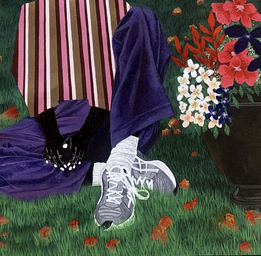 Acrylic painting Held by the night Akintomide Akinshola - 6