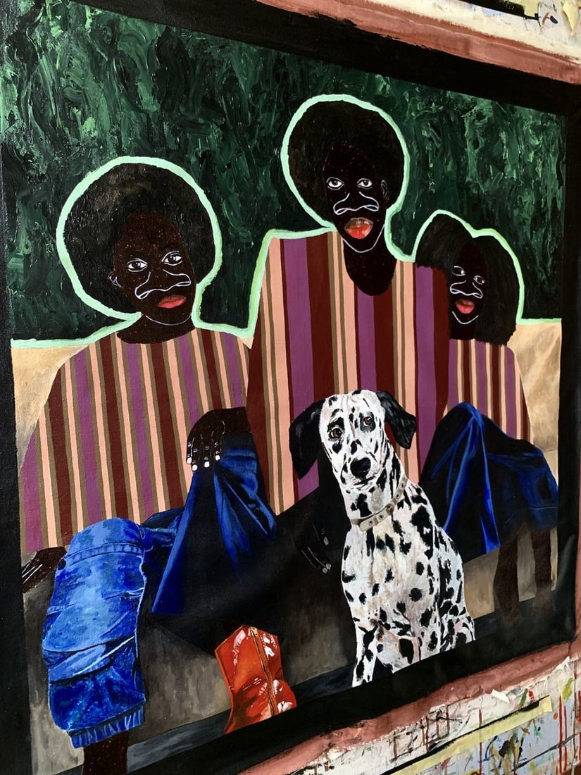 Acrylic painting Bound by light Akintomide Akinshola - 2