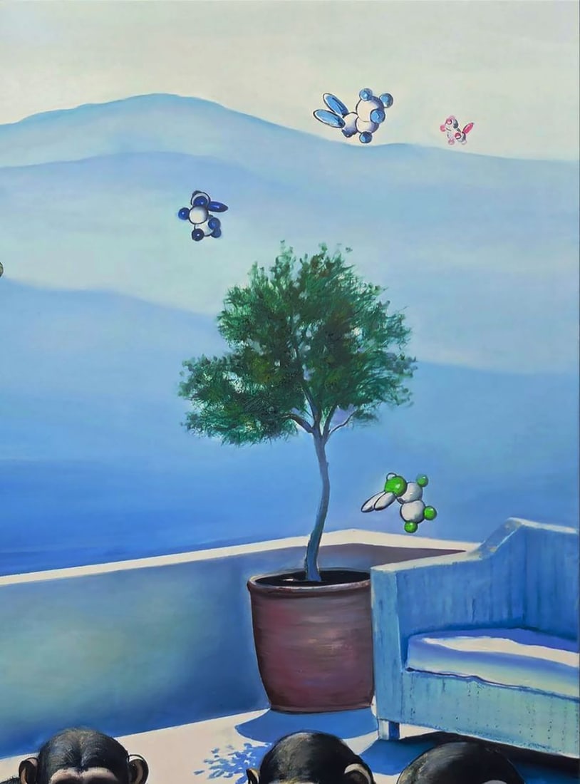 Oil painting Monkeys on vacation Igor Konovalov - 7